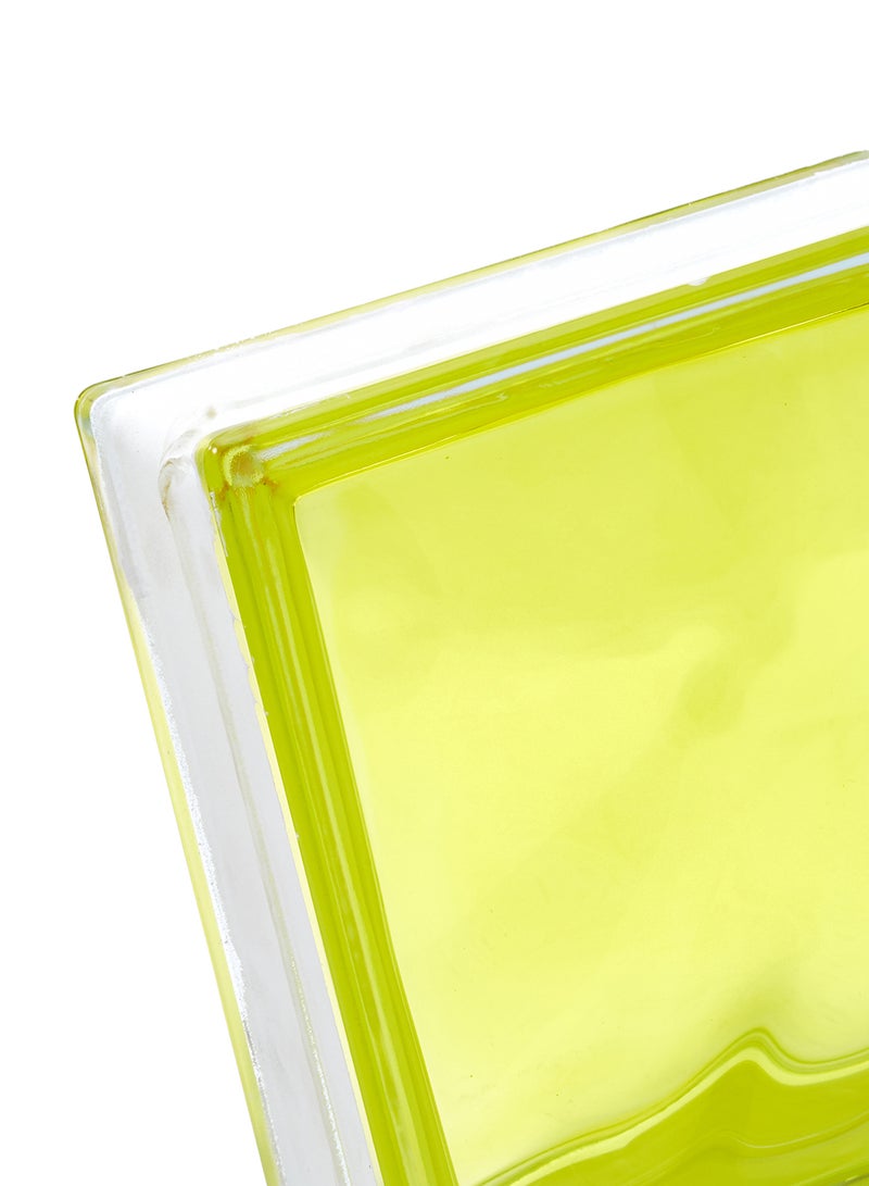 BASURRAH Decorative Glass Cubes Yellow 19x9cm  - Image 3