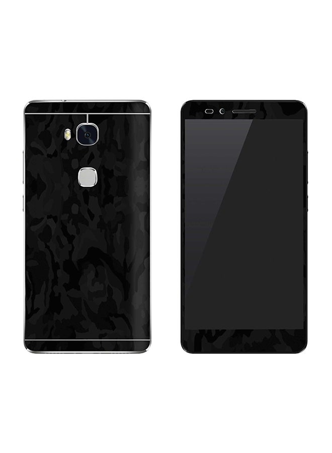 Stylizedd Vinyl Skin Decal For Huawei Honor 5X Black Camo Texture 