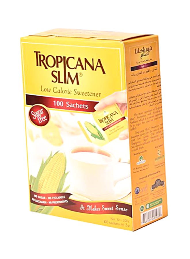 Tropicana Slim - 100-Sachet Low Calorie Sweetener 2grams Pack of 100 - Image 1