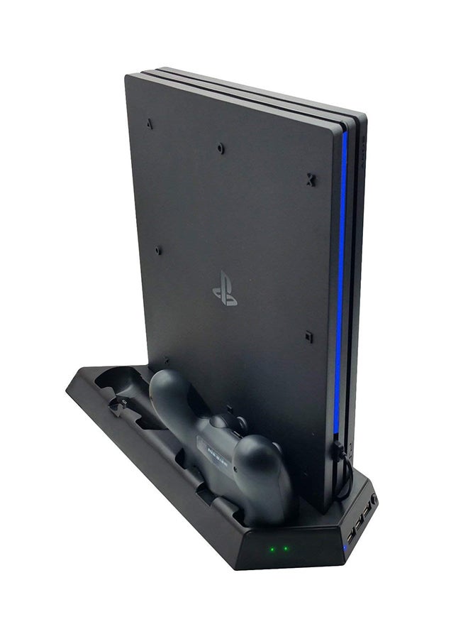 Vertical Wired Charging Stand With 2 Cooling Fans And 3 HUB Ports