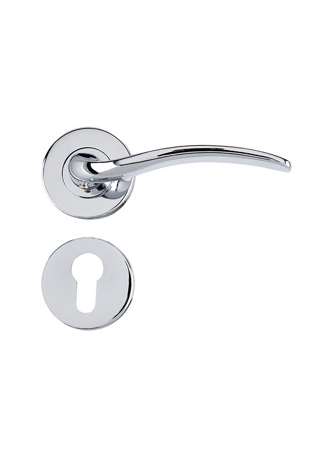 homeworks Curved Stainless Steel Door Handle Silver