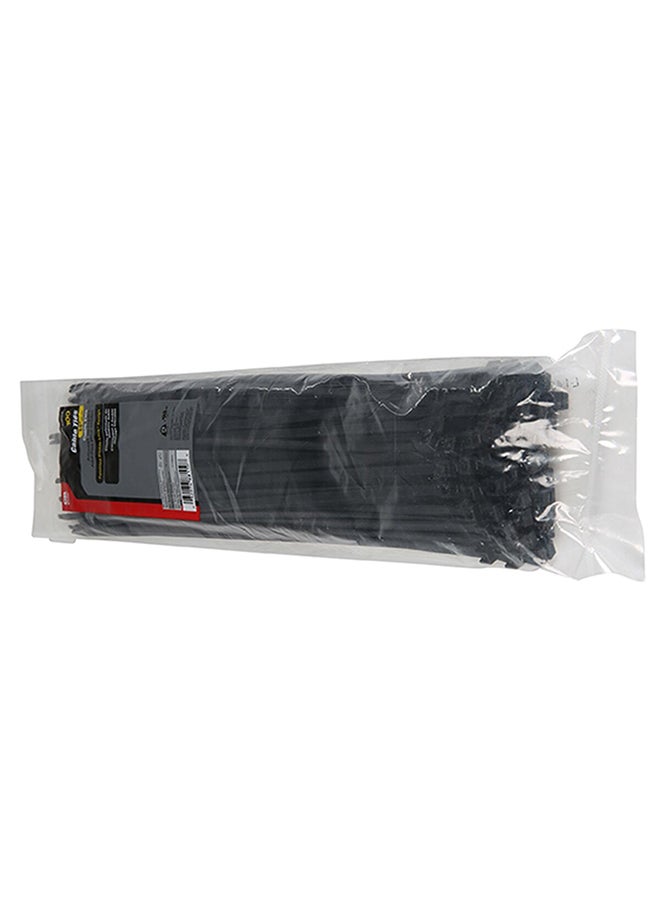 100-Piece Multipurpose Cable Tie Black 35cm 