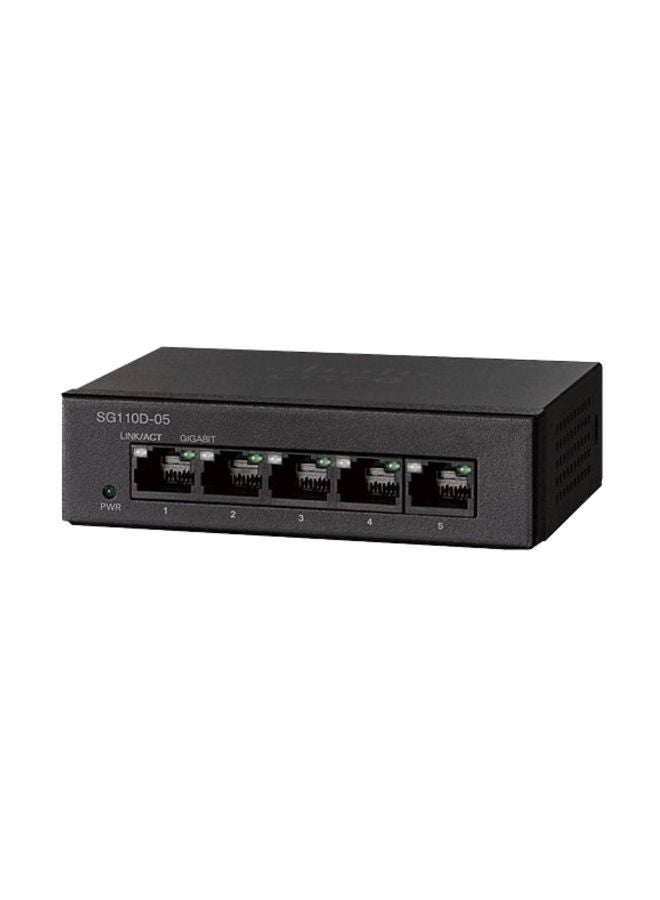 CISCO - 5-Port Ethernet Switch Black - Image 1