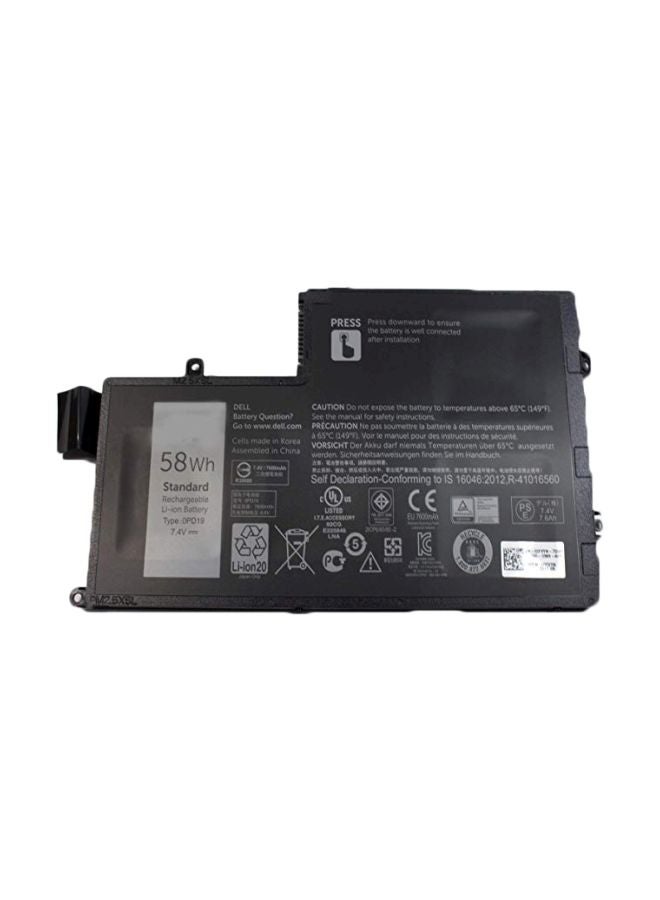 ديل بطارية بديلة لكمبيوتر محمول من نوع ديل إنسبايرون أسود