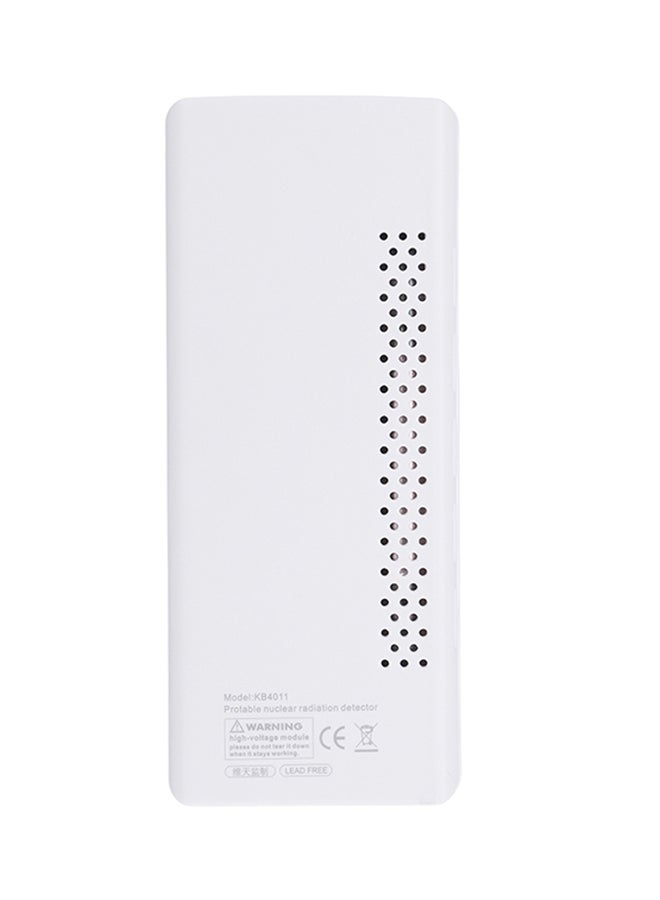 Portable Handheld Radiation Detector White 13.00x2.20x6.00cm 