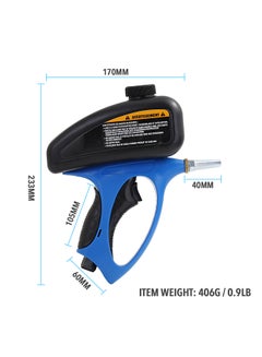 Generic Small Mouth Pneumatic Sandblasting Machine Black/Blue 23.00x14.50x18.00cm  - Image 3