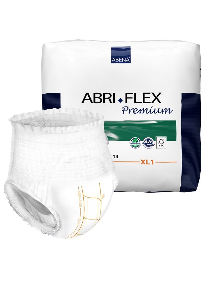 Abena Abri-Flex Premium Diaper, XL1, 14 Count  - Image 2