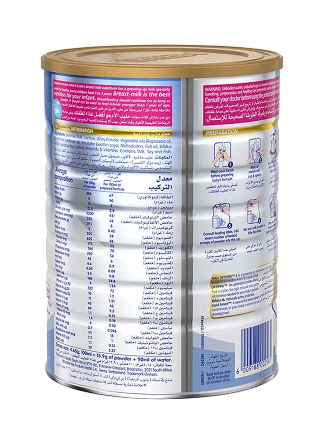 نستله - حليب نان 3 أوبتي برو لنمو الأطفال 1.8كيلوجرام - Image 1