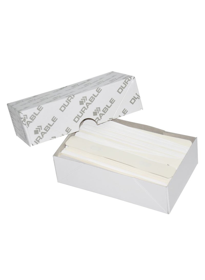 Durable 100-Piece Self Adhesive Fastener Set White 