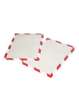 2-Piece A4 Magnetic Security Frame Set Red/White - v1568641823/N29802997A_1