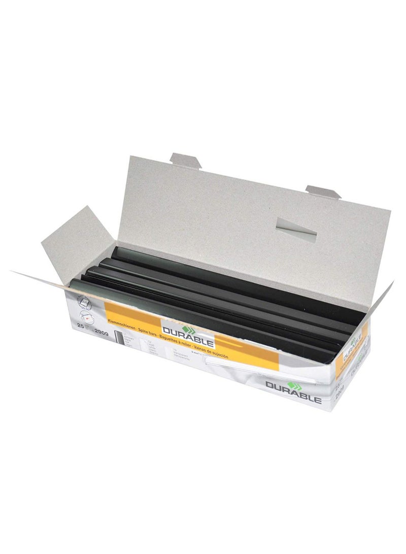 Durable - 25-Piece File Folder Spine Bar Set Black - Image 1
