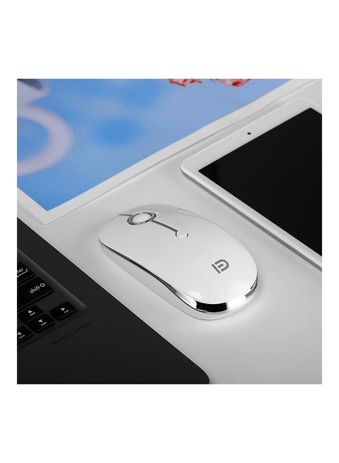 فد ماوس USB Type C لا سلكي يتميز بتردد 2.4 جيجاهرتز ومقياس كثافة نقاط مطبوعة يبلغ 2000 نقطة لكل بوصة أبيض - Image 2