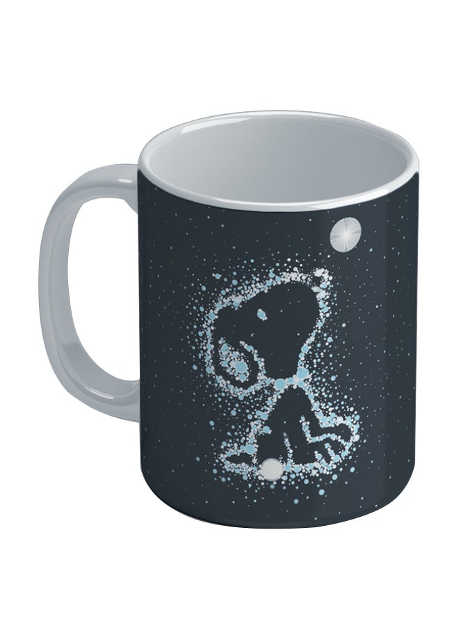 Wackylicious Peanuts: Starry Snoopy Coffee Mug Black 8.2 x 9.5cm - Image 1