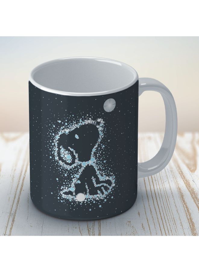 Wackylicious Peanuts: Starry Snoopy Coffee Mug Black 8.2 x 9.5cm - Image 2