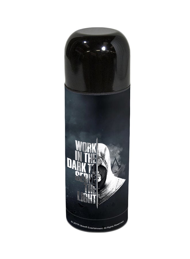 Wackylicious - Assassin's Creed: Work In The Dark Thermos Flask Black - Image 1