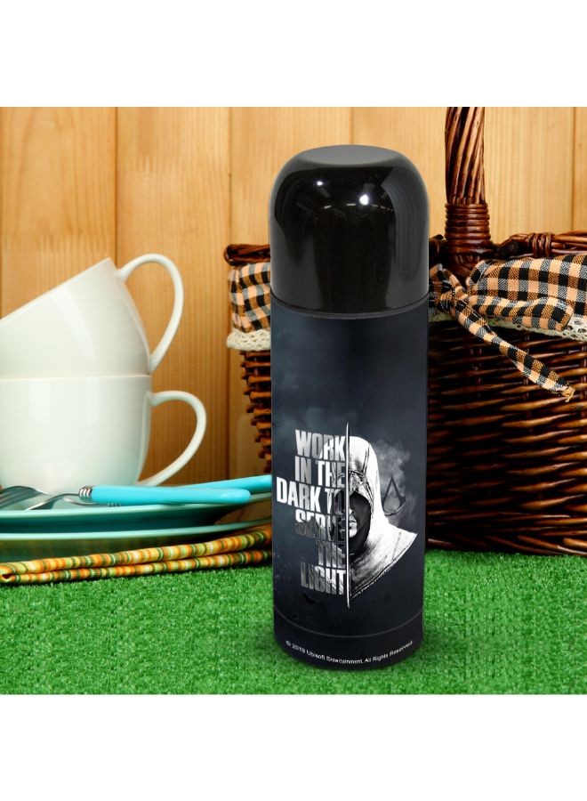 Wackylicious - Assassin's Creed: Work In The Dark Thermos Flask Black - Image 1