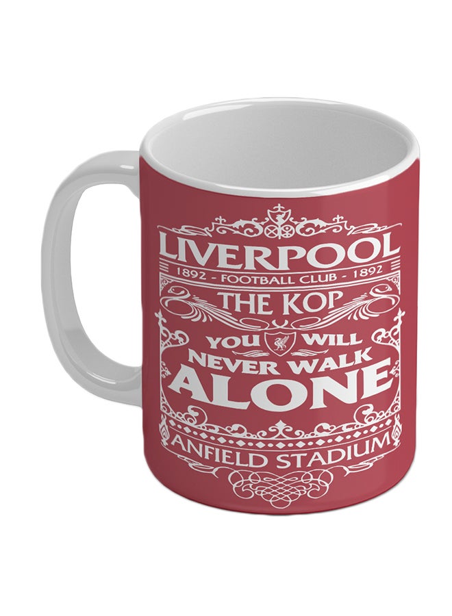 Wackylicious Liverpool F.C.: You'll Never Walk Alone Coffee Mug Multicolour 8.2 x 9.5cm - Image 1