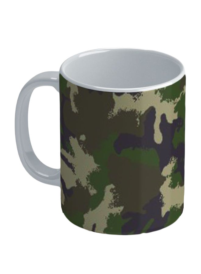 Wackylicious Printed Coffee Mug Army Green - Image 1
