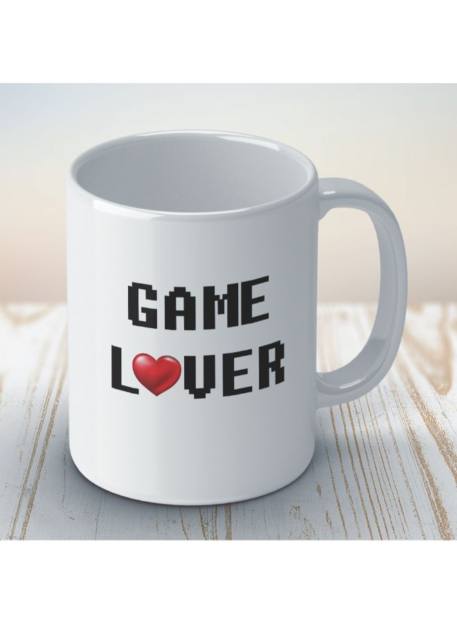 واكيليشيس مج قهوة مزين بطبعة "Game Lover" عن الألعاب أبيض - Image 3