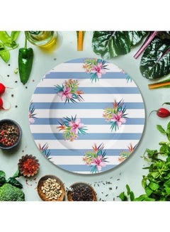 Wackylicious Floral: Hibiscus Plate Multicolour 8inch  - Image 2