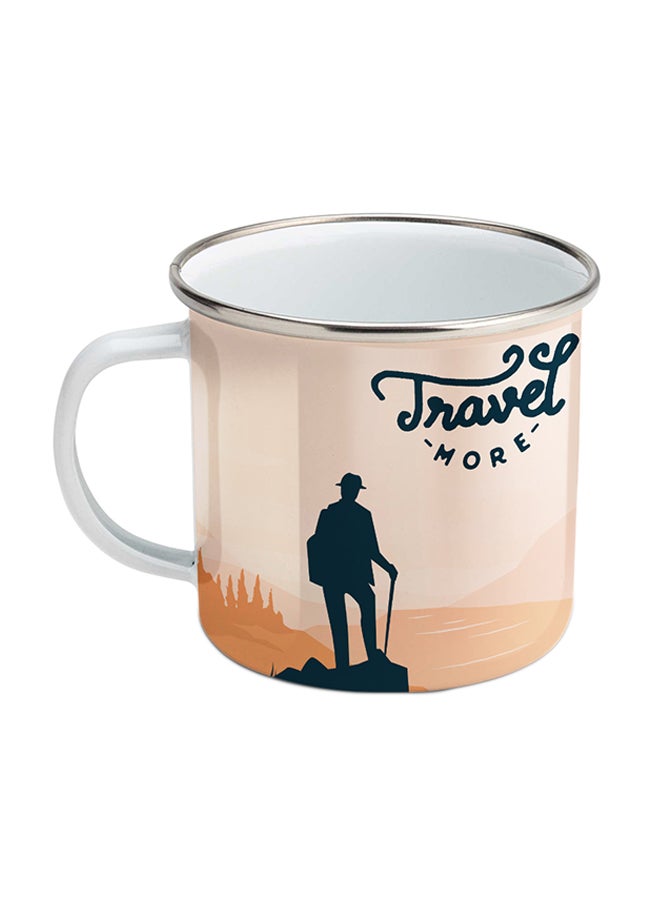 Wackylicious Travel: Travel More Military Mug Beige  - Image 1