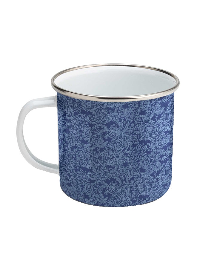 Wackylicious Linda Wood: Ethnic Pattern Military Mug Blue - Image 1