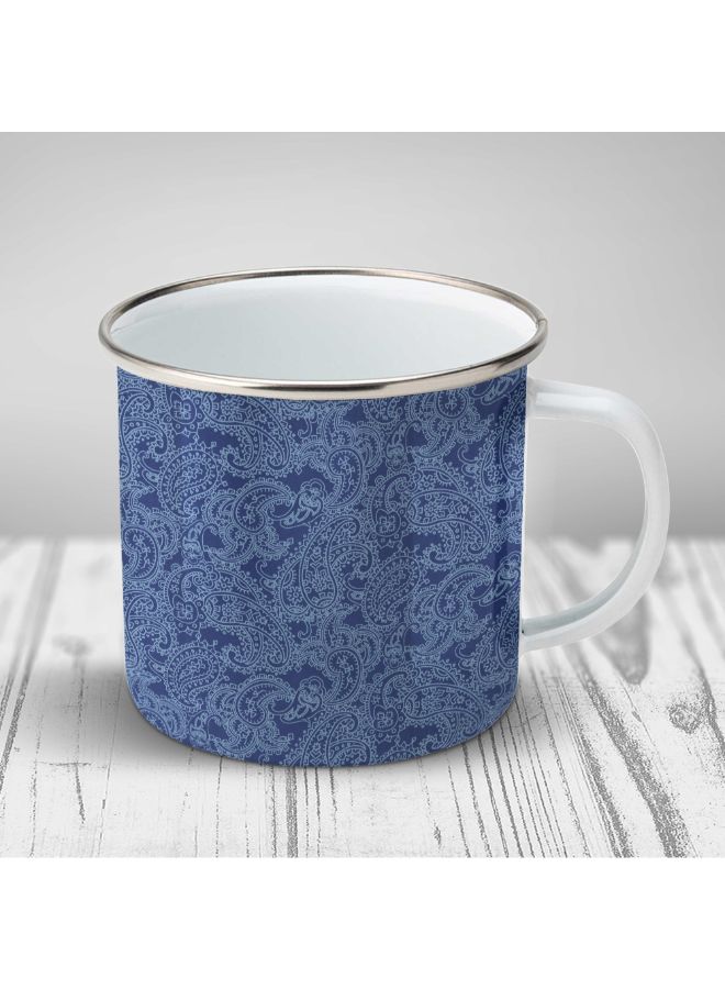Wackylicious Linda Wood: Ethnic Pattern Military Mug Blue - Image 2
