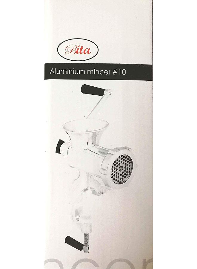 BITA Aluminium Meat Mincer Silver/Beige 10centimeter  - Image 3