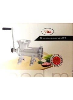 BITA Aluminium Meat Mincer Silver/Beige 22centimeter  - Image 2