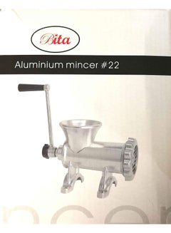 BITA Aluminium Meat Mincer Silver/Beige 22centimeter  - Image 3