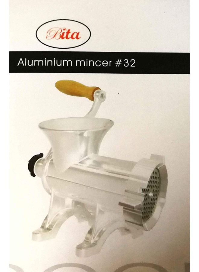 BITA Aluminium Meat Mincer Silver/Beige 32centimeter  - Image 3
