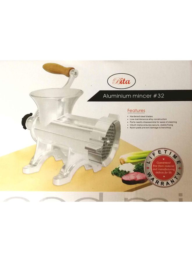 BITA Aluminium Meat Mincer Silver/Beige 32centimeter  - Image 2