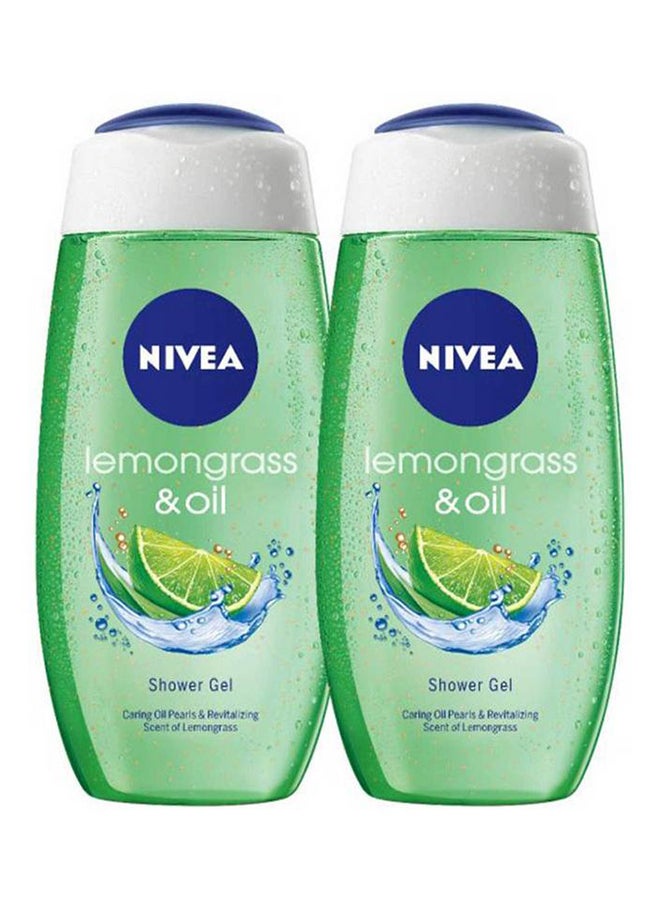 نيفيا مجموعة من قطعتي جل استحمام بعشبة الليمون والزيت 500ملليلتر - Image 1