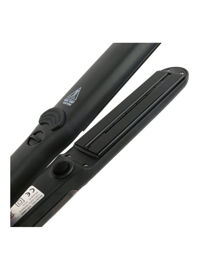 Multifunctional Ceramic Steam Hair Straightener Black - Image 2