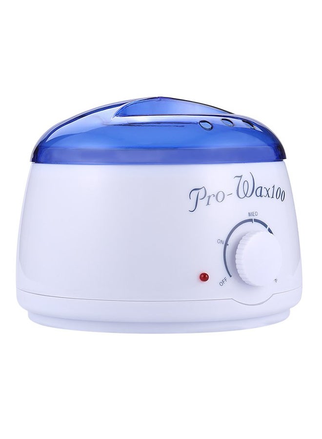 Wax Warmer Paraffin Hair Removal Pot White/Blue - Image 1