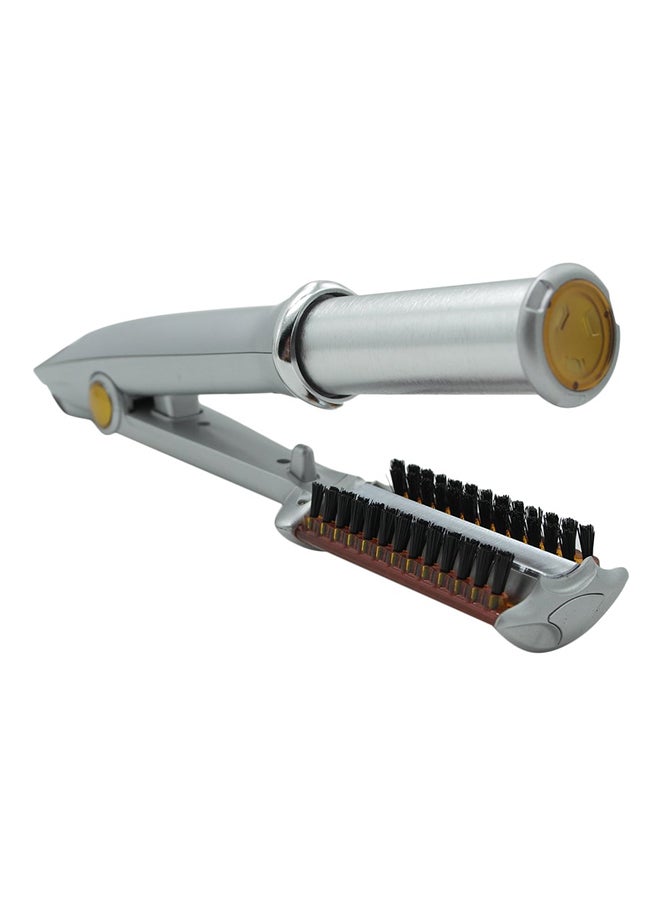 Roll Dual-Use Comb Hair Straightener Silver 29.5 x 6 x 5.5cm - Image 1