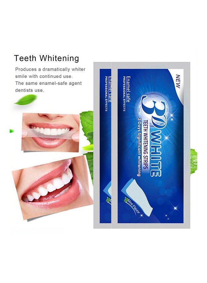 Generic - 14-Pairs 3D Teeth Whitening Strip Set White - Image 1