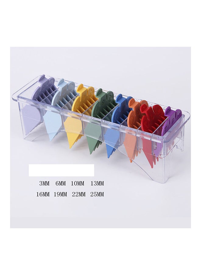 8-Piece Adjustable Electric Hair Clipper Comb Set Multicolour - Image 2