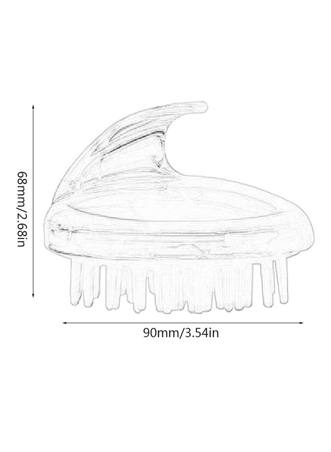 Portable Head Scalp Massage Shampoo Brush Blue - Image 2