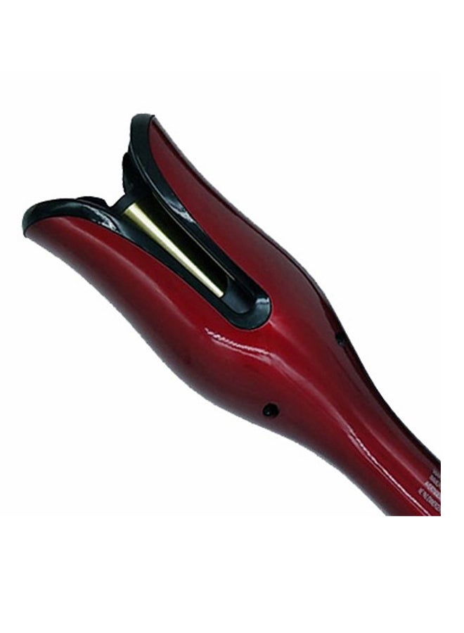 Multifunctional Automatic Spiral Rotating Hair Curling Roller Red - Image 2