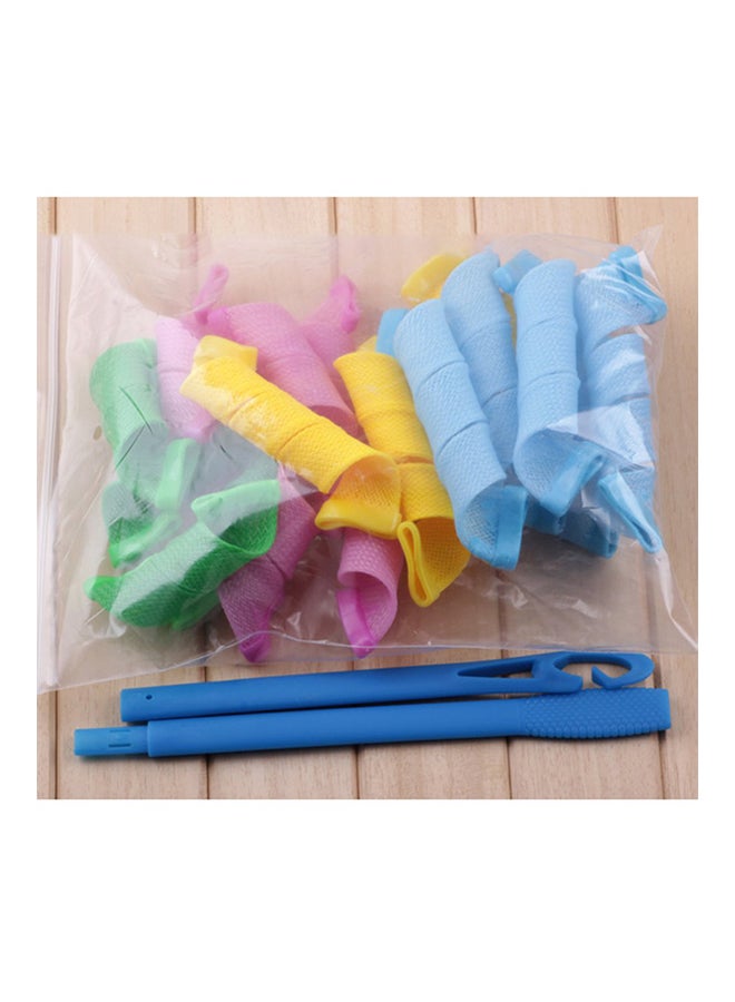 Flexible Diy Magic Curl Hair Bendy Styling Rollers Multicolour