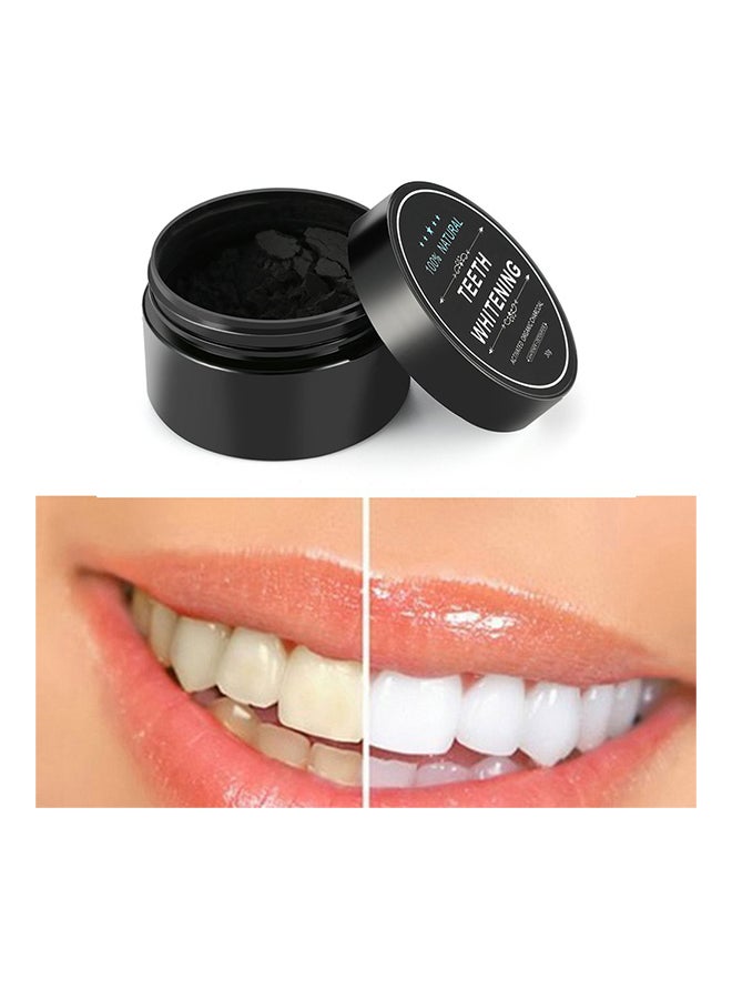 مسحوق لتبييض الأسنان بالفحم العضوي النشط أسود 30جرام - Image 2