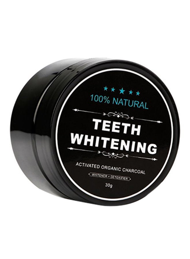Activated Organic Charcoal Teeth Whitening Powder Black 30grams - Image 1