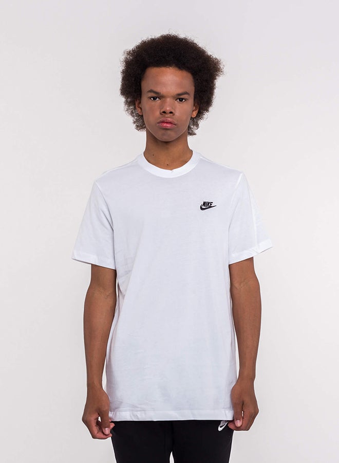 Nike Nsw Embroidered Logo Detail T-Shirt White - Image 1