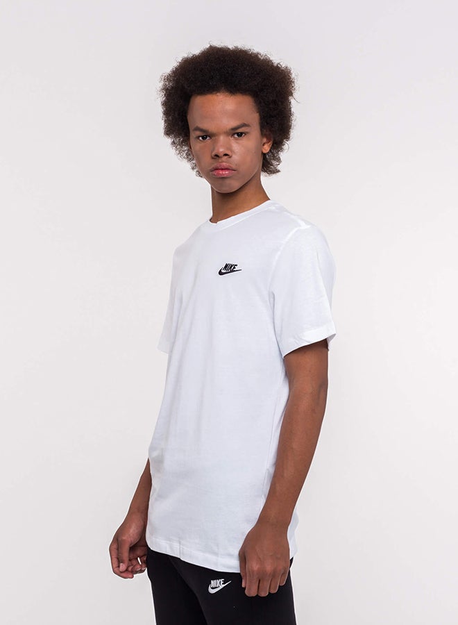 Nike Nsw Embroidered Logo Detail T-Shirt White - Image 3