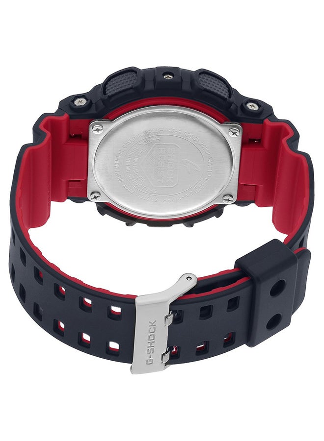 G-SHOCK Men's Round Shape Resin Band Analog & Digital Wrist Watch - Black - GA-110HR-1ADR  - Image 2