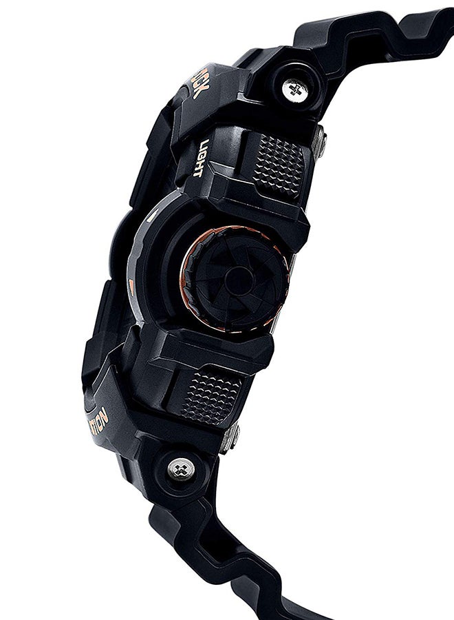 جي شوك ساعة يد بعقارب/ رقمية وبسوار من الراتنج طراز GA-400GB-1A4DR men - Image 3