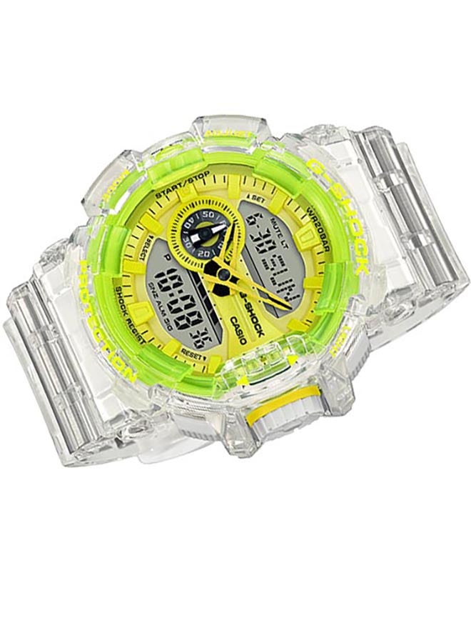 G-SHOCK - Men's Round Shape Resin Band Analog & Digital Wrist Watch - Clear - GA-400SK-1A9DR - Image 1