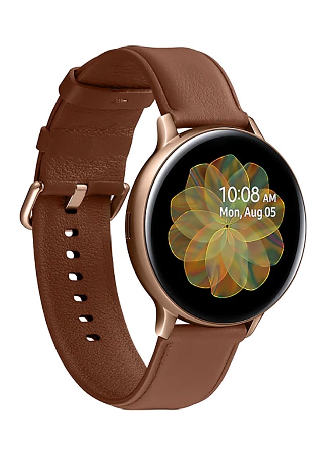 Samsung - Galaxy Watch Active2 44mm Stainless Steel Gold - Image 1