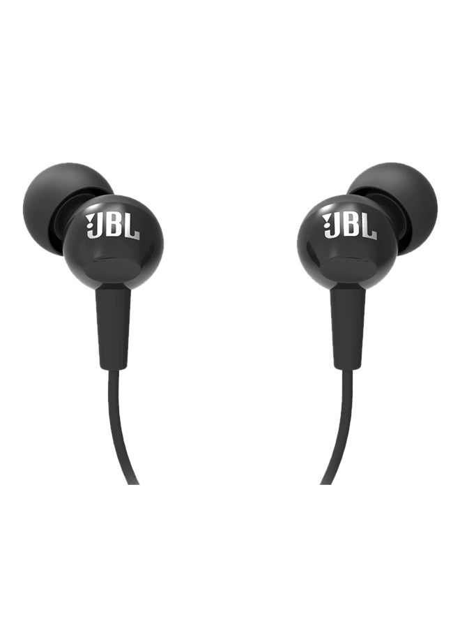 JBL C100Si In-Ear Earphones With Microphone For Huawei Xiaomi Samsung Smartphone Computer Black  - Image 2